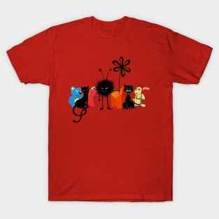 Fun Gang Of Cartoon Characters T-Shirt